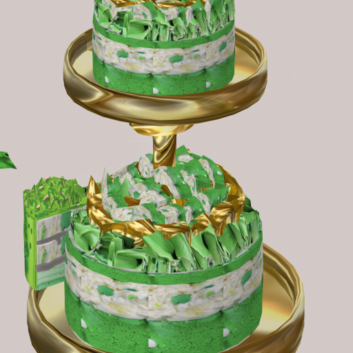 Saint Patrick's Day themed cake made for the virtual world of Second Life
