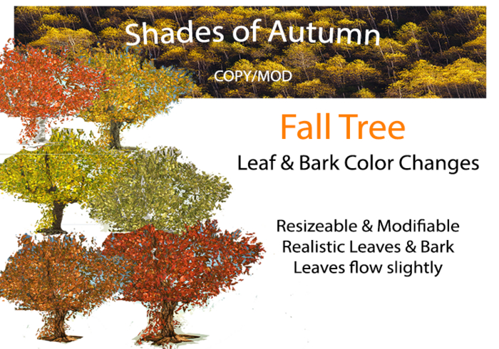 Shades of Autumn Mesh Tree